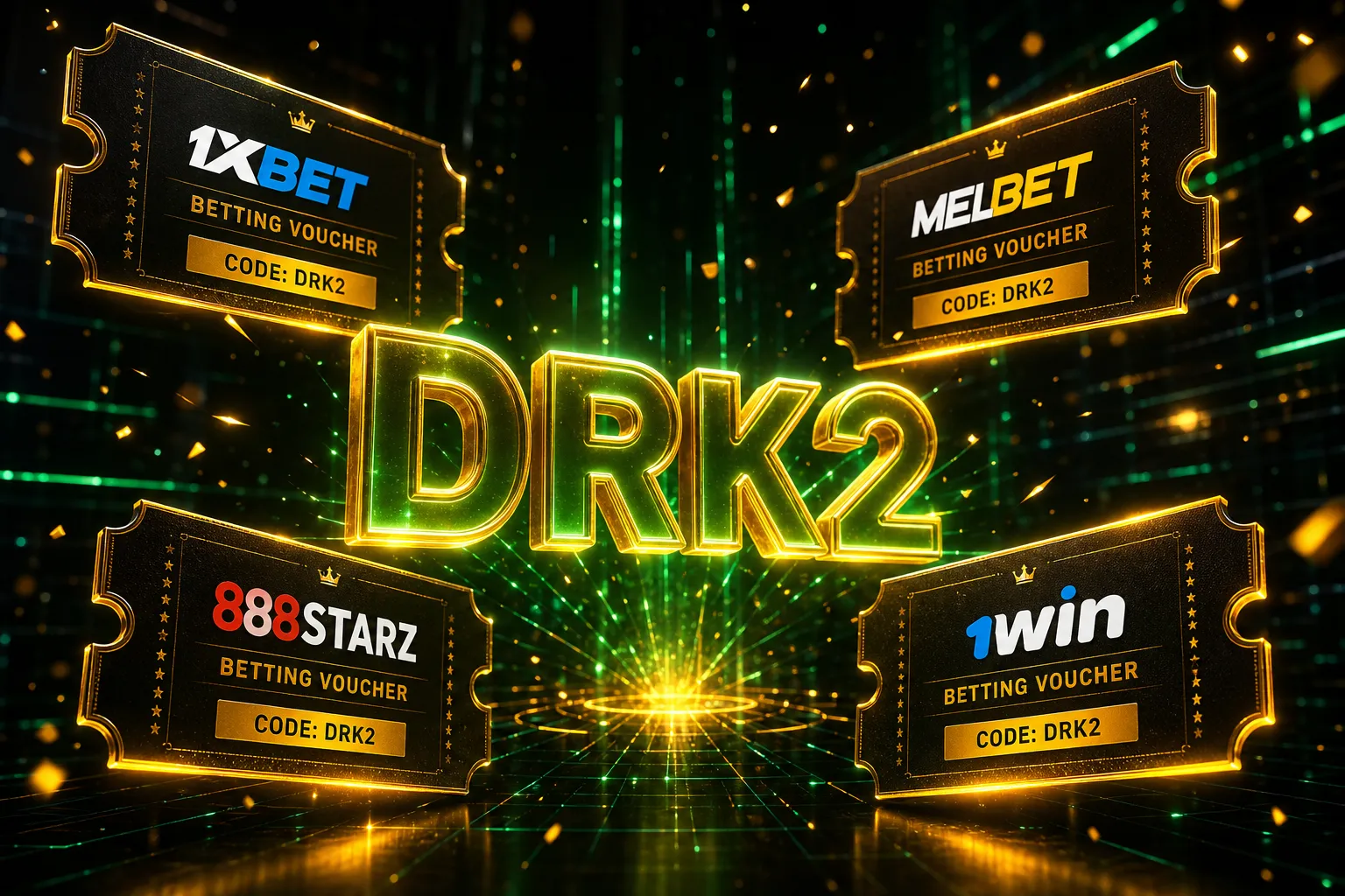 DRK2 Promo Code 2025 – Best Betting Bonus for 1xBet, MelBet, 888Starz & 1Win | PronoScout