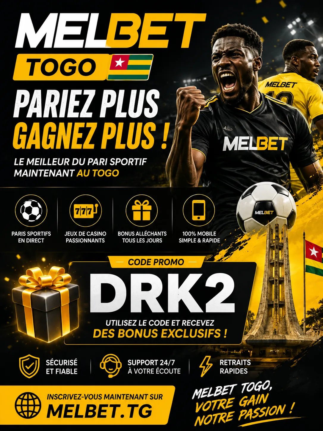 Pronostic ASEC Mimosas vs JS Kabylie avec logo MelBet et code promo DRK2