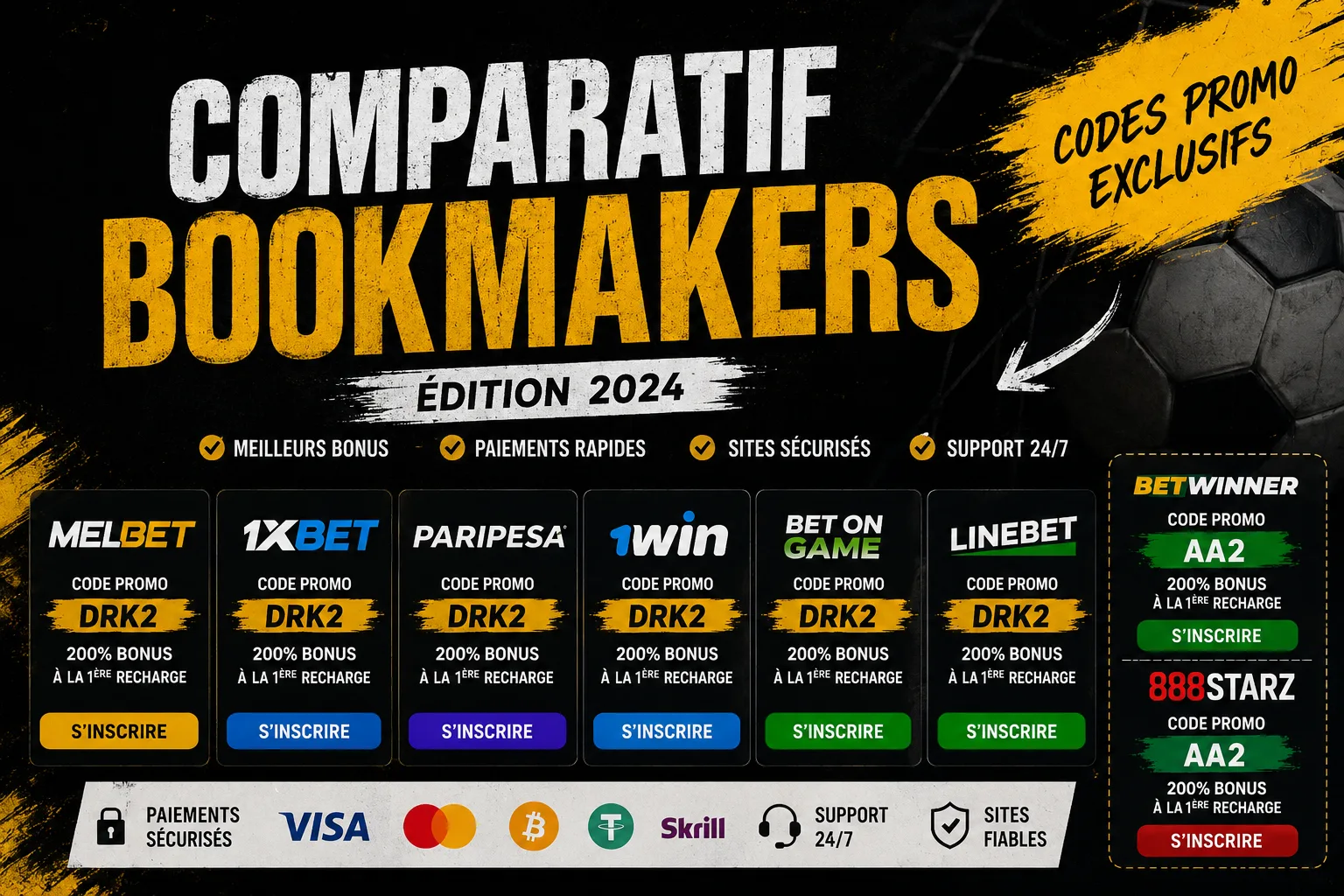 Comparatif bookmakers 2026