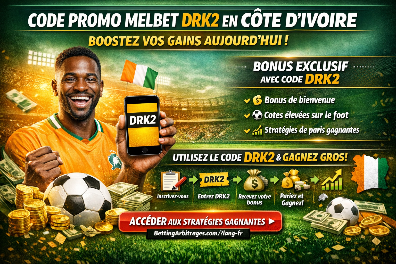 Code Promo MelBet DRK2 Côte d’Ivoire – Bonus Exclusif et Stratégies Gagnantes
