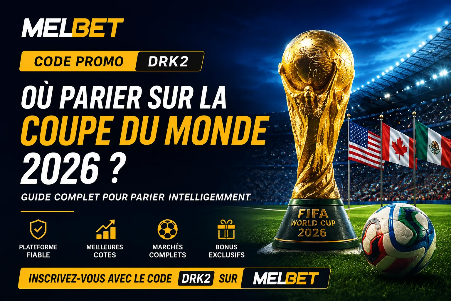Où parier sur la Coupe du Monde 2026 ? Guide complet avec MelBet DRK2