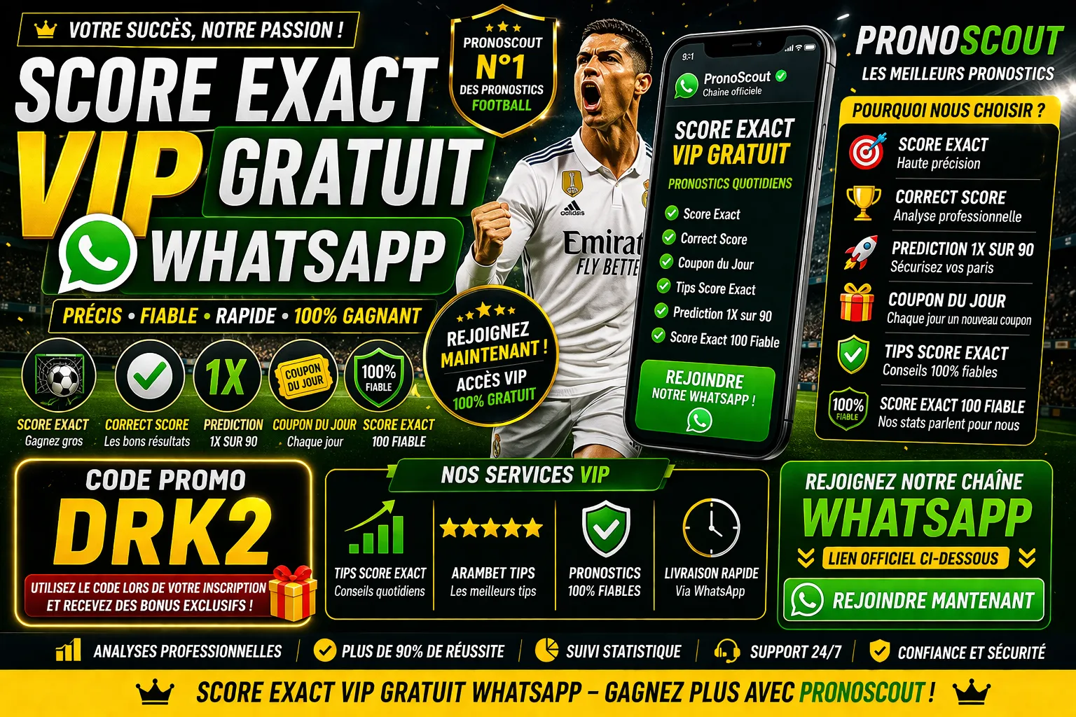 Score Exact VIP WhatsApp | Coupon du Jour