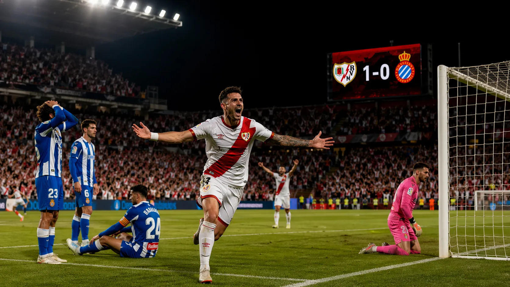 Rayo Vallecano vs Espanyol : pronostic score exact 1-0 – Analyse complète et pari sûr