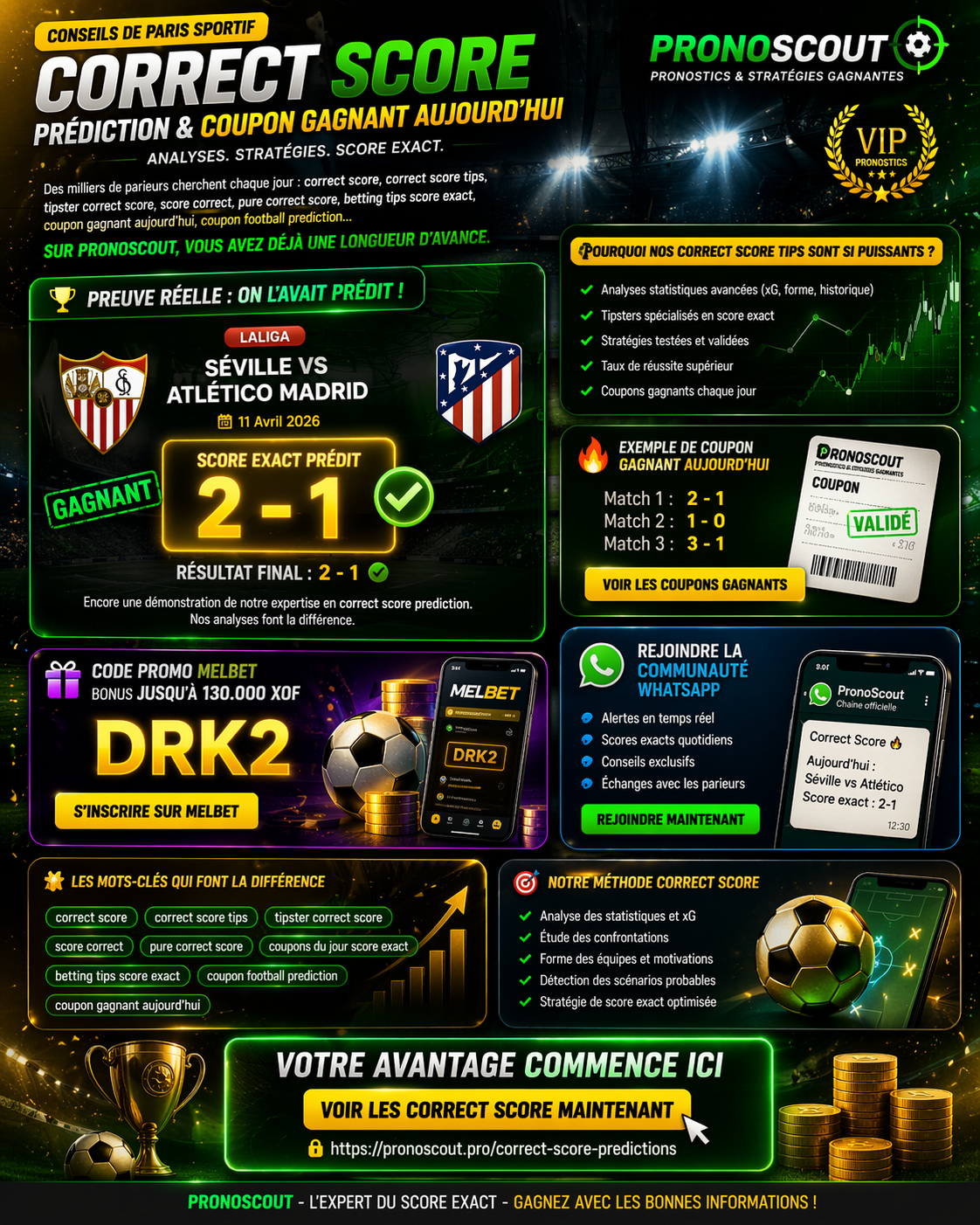 Correct Score Prediction – Coupon Gagnant Aujourd’hui | PronoScout #2