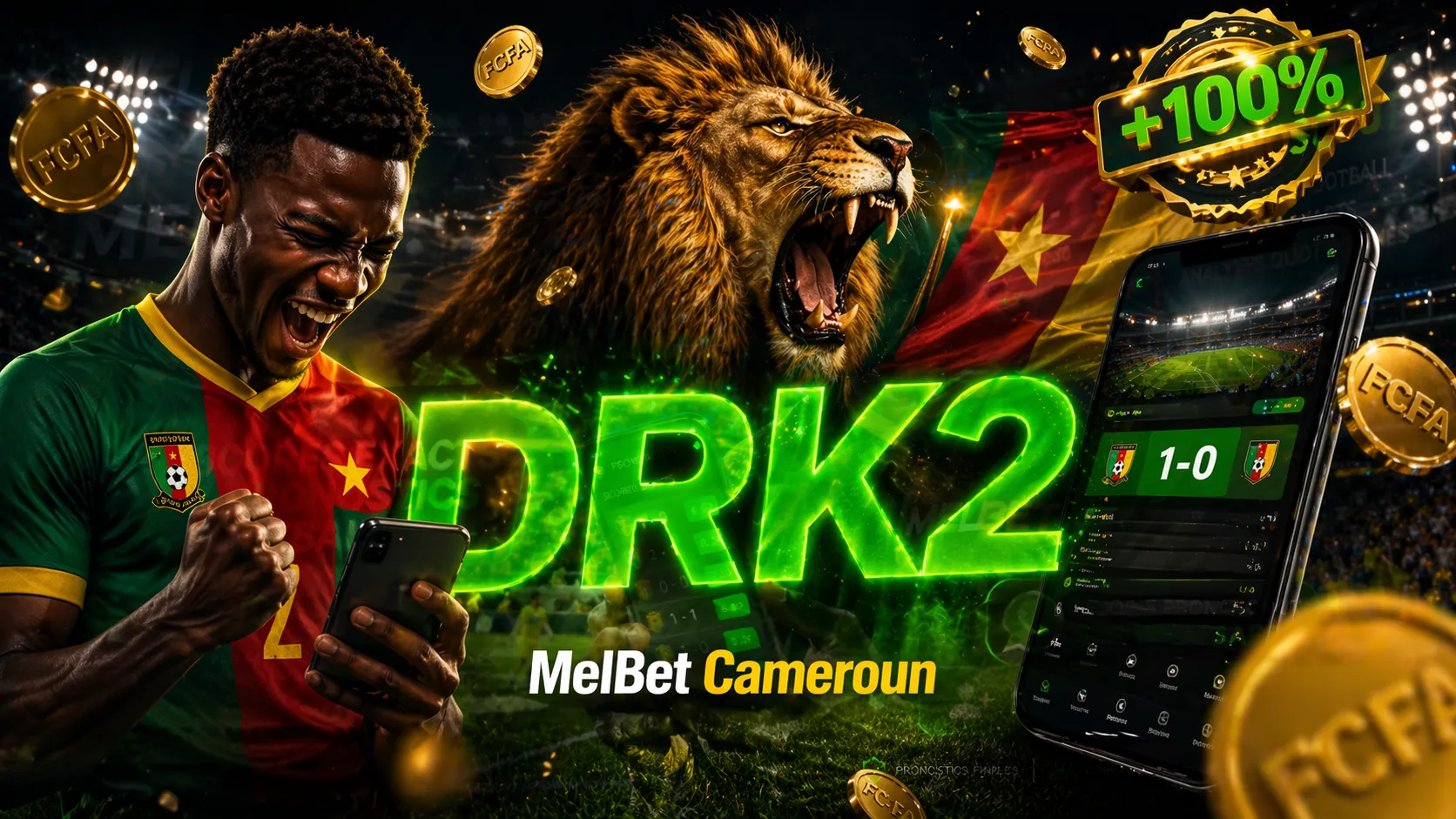 Code Promo MelBet DRK2 Cameroun 2025 – Bonus 100% + Score Exact