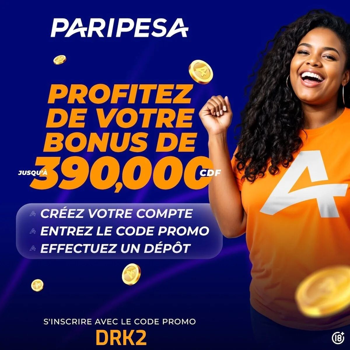 Code Promo PariPesa DRK2