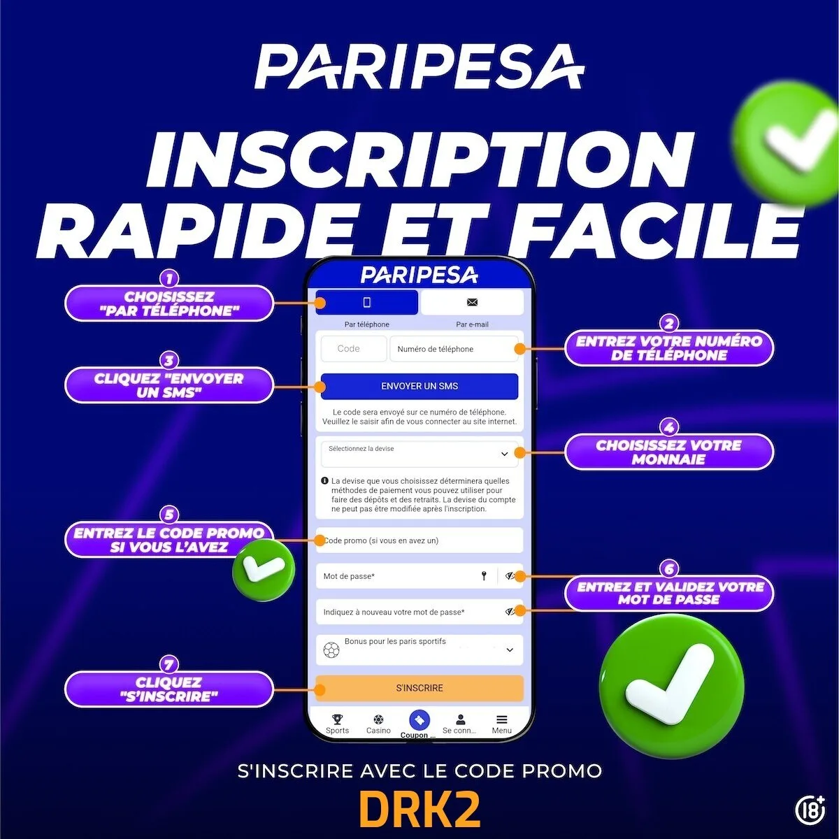 Code Promo PariPesa DRK2 - Paripesa - PronoScout DRK2